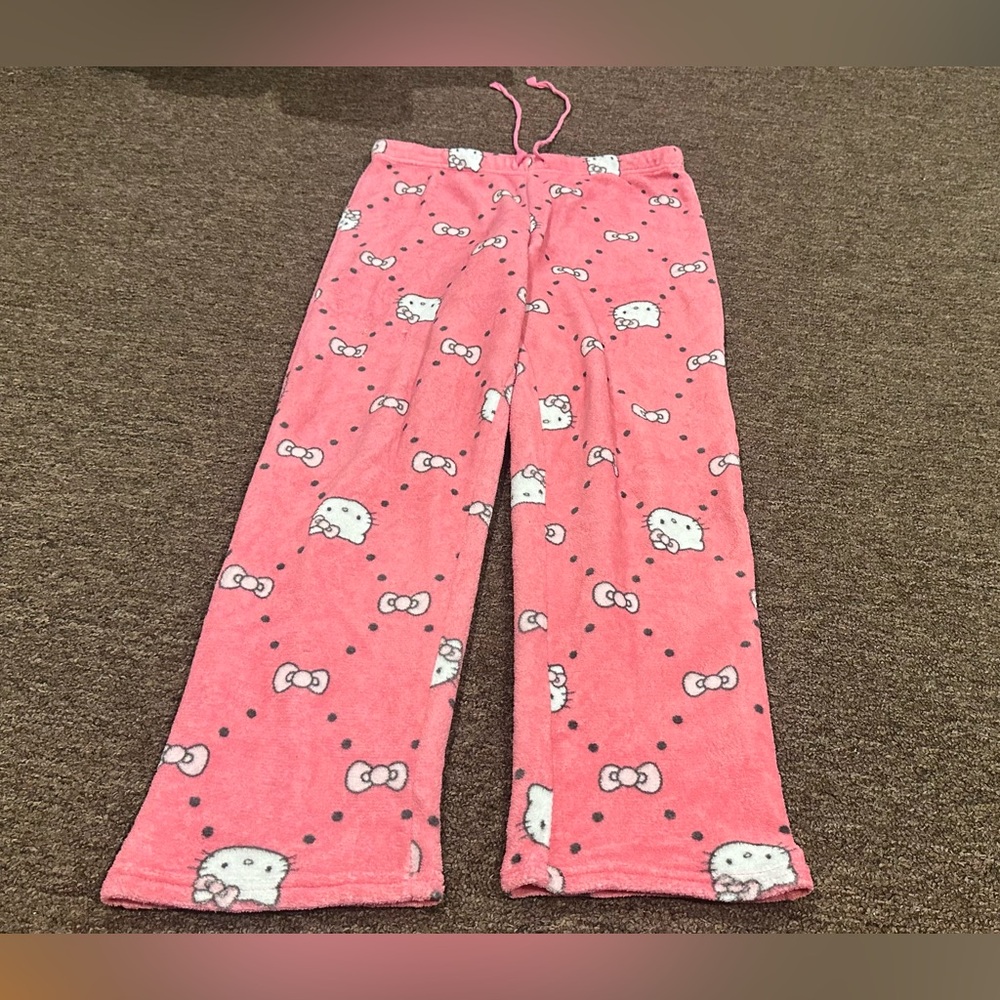 EUC Hello Kitty Sandi Pink Hello Kitty Pajama Pants Sleepwear bottoms S